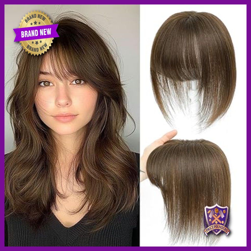 10 Inch Human Hair Topper With Fringe For Thinning Hair Swiss Base